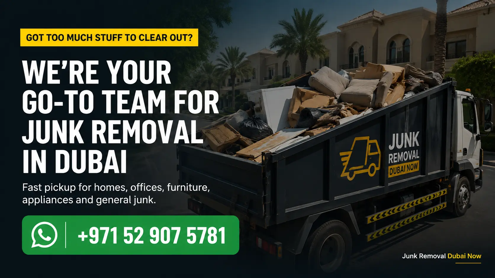 Dubai Junk Removal Service Banner