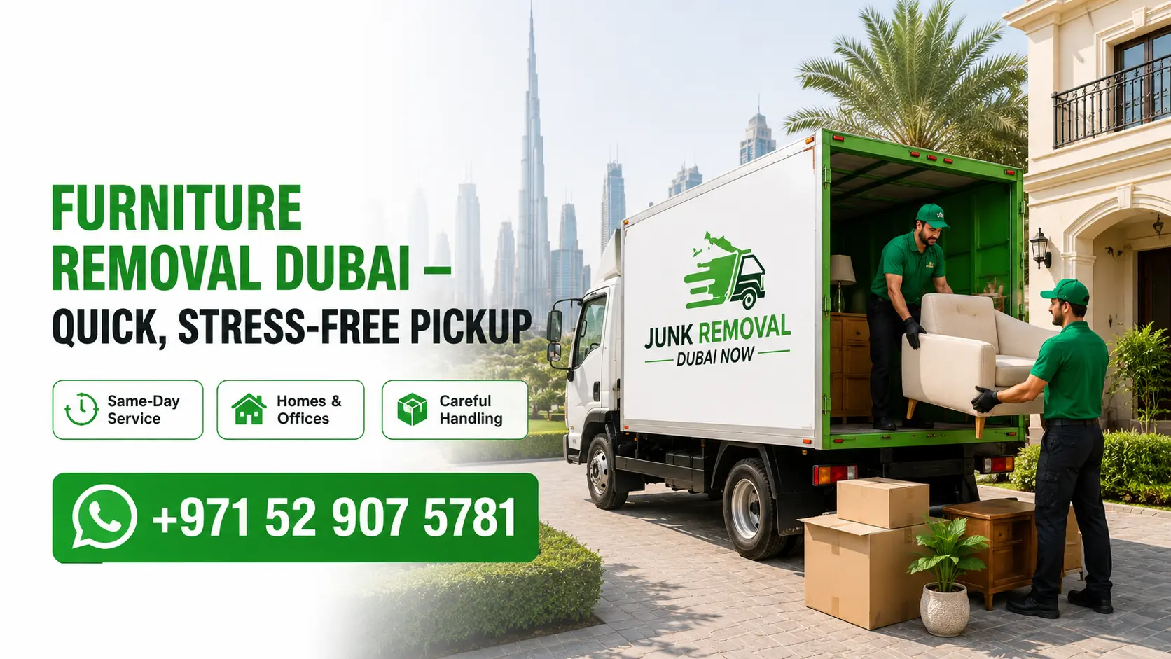 Furniture removal service in Dubai by professional mover